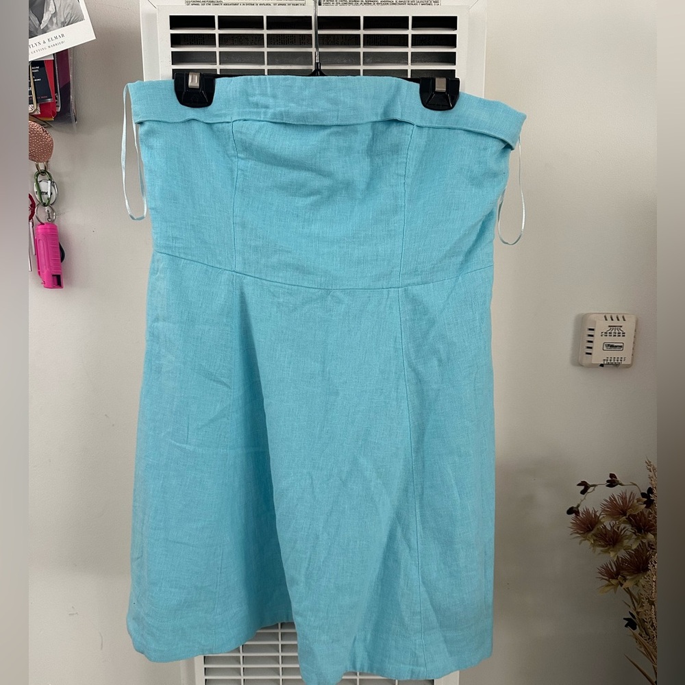 Abercrombie & Fitch Aqua Strapless Dress